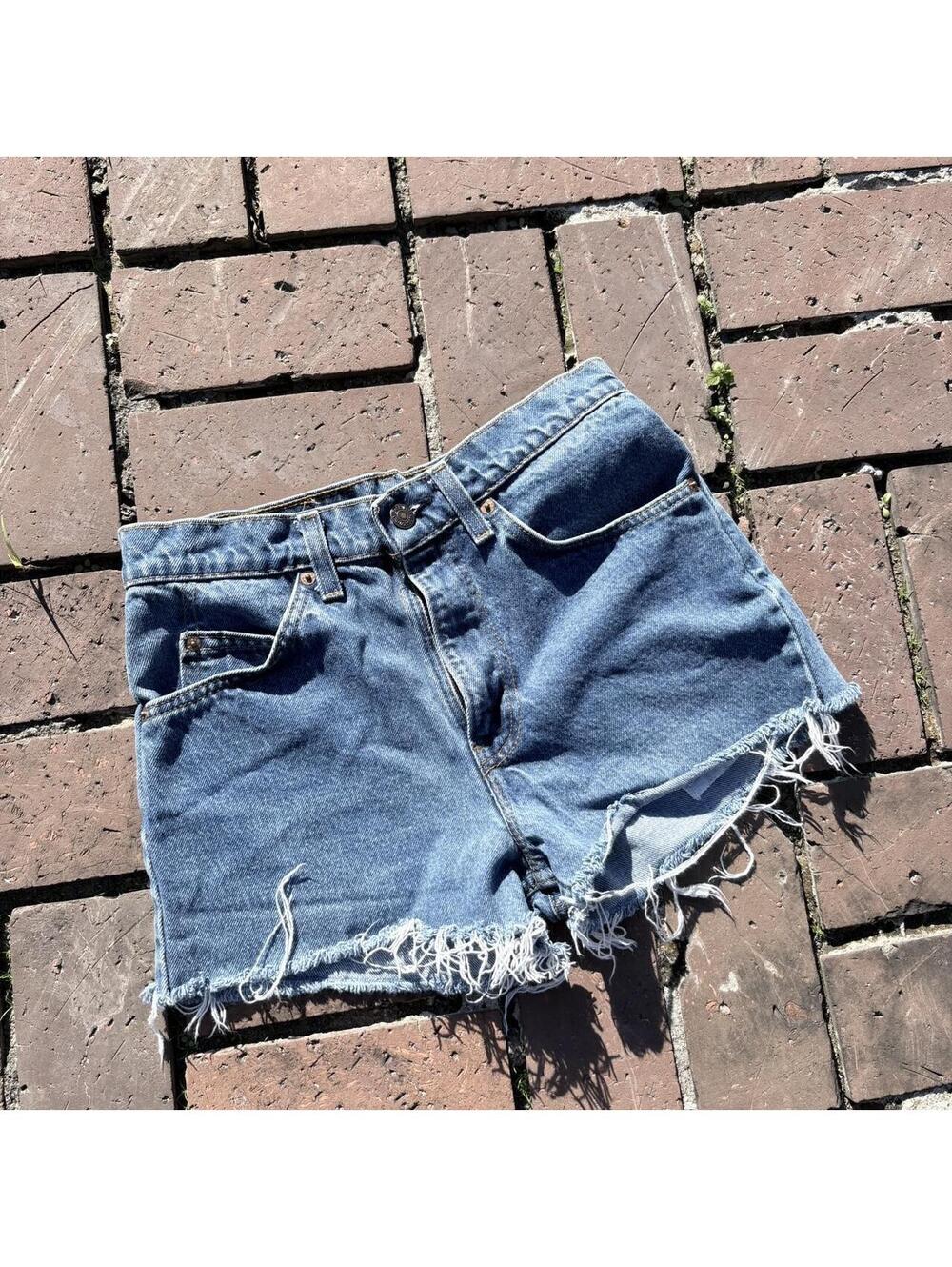Levi's Women's Blue and Navy Shorts